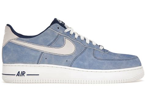 Nike Air Force 1 Low Dusty Blue Suede Men's 